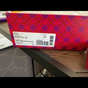 Tory Burch Royal Tan Open Toe Bootie Sandals size 8